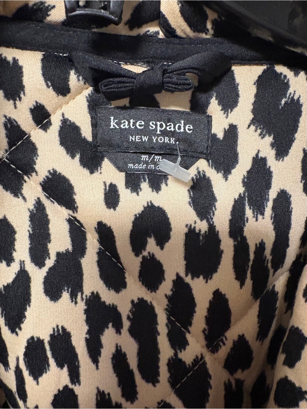 NWT Kate Spade Leopard Robe Size Medium - Picture 2 of 4